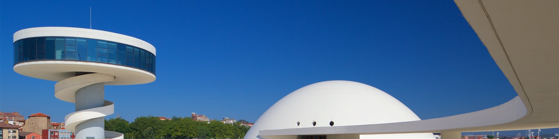 Oscar Niemeyer Cultural Centre featuring modern architecture