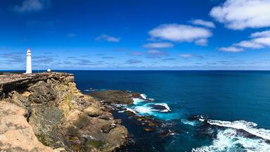 Take a short trip from Portland to visit the Cape Nelson lighthouse for spectacular panoramas of the wild southern coast of Australia.