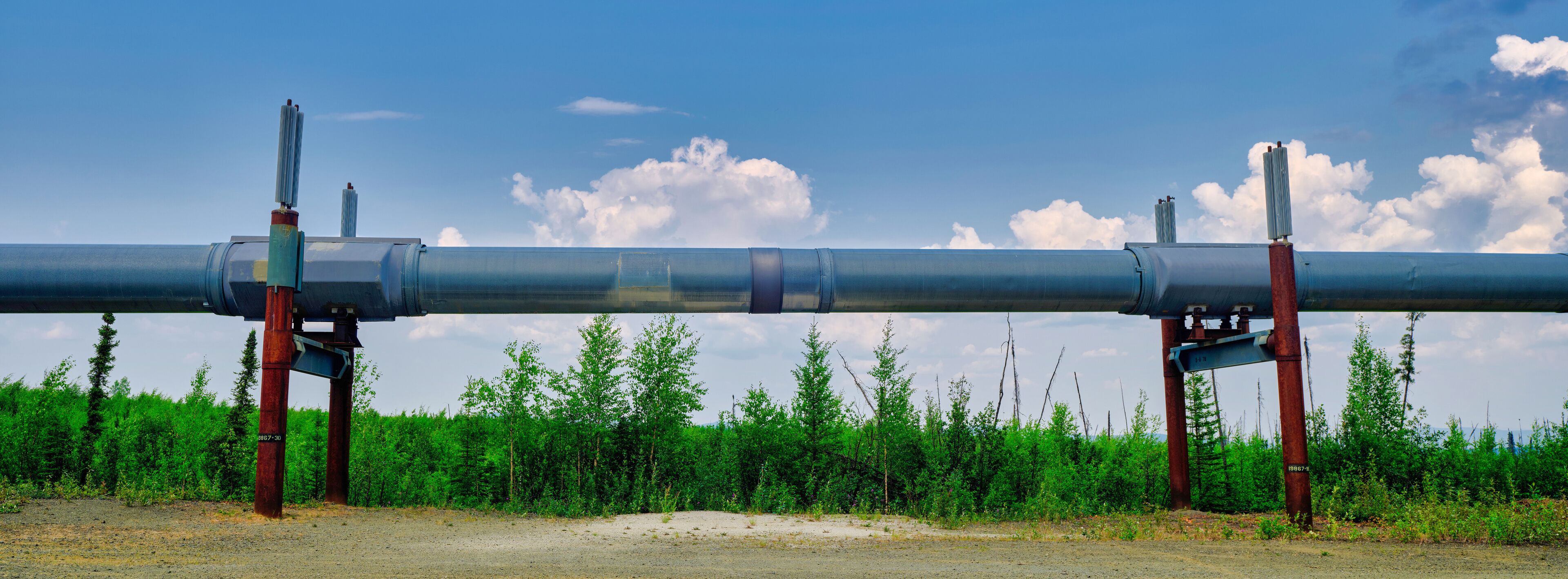 Panoramic Image of the Trans-Alaska Oil Pipeline 