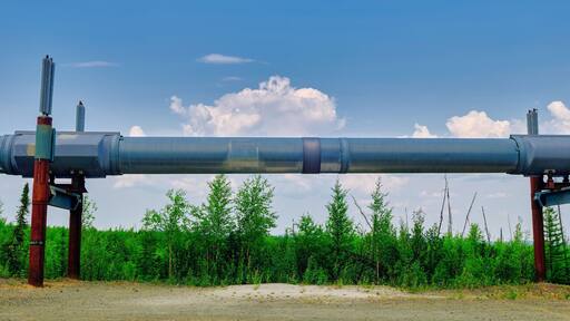 Panoramic Image of the Trans-Alaska Oil Pipeline