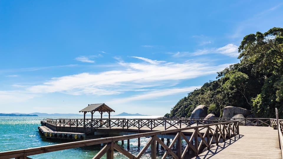 View of Laranjeiras Beach, Balneario Camboriu. Santa Catarina, Brazil; Shutterstock ID 490303414