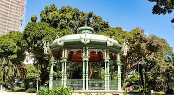 Metal bandstand in Batista Campos Square in the center of Belém, capital of the state of Pará, in northern Brazil.