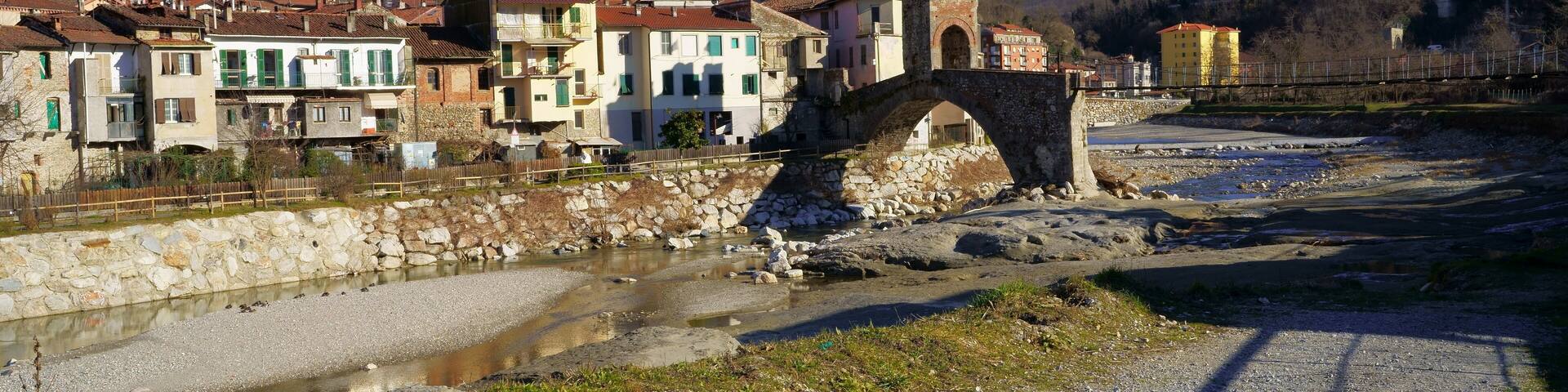 la gaietta bridge in Millesimo, Italy