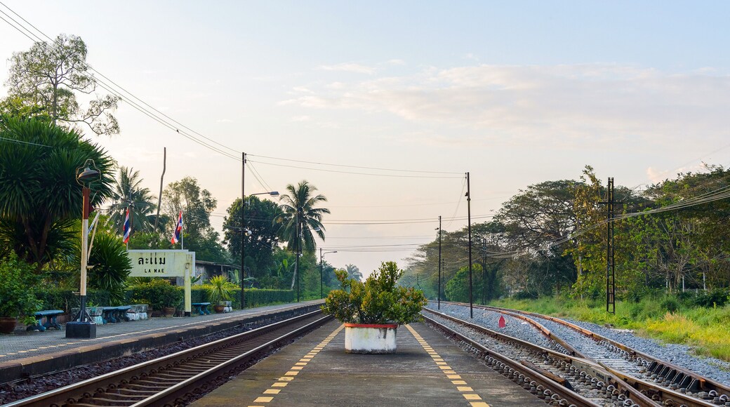 Lamae Train Station in the morning, Thailand