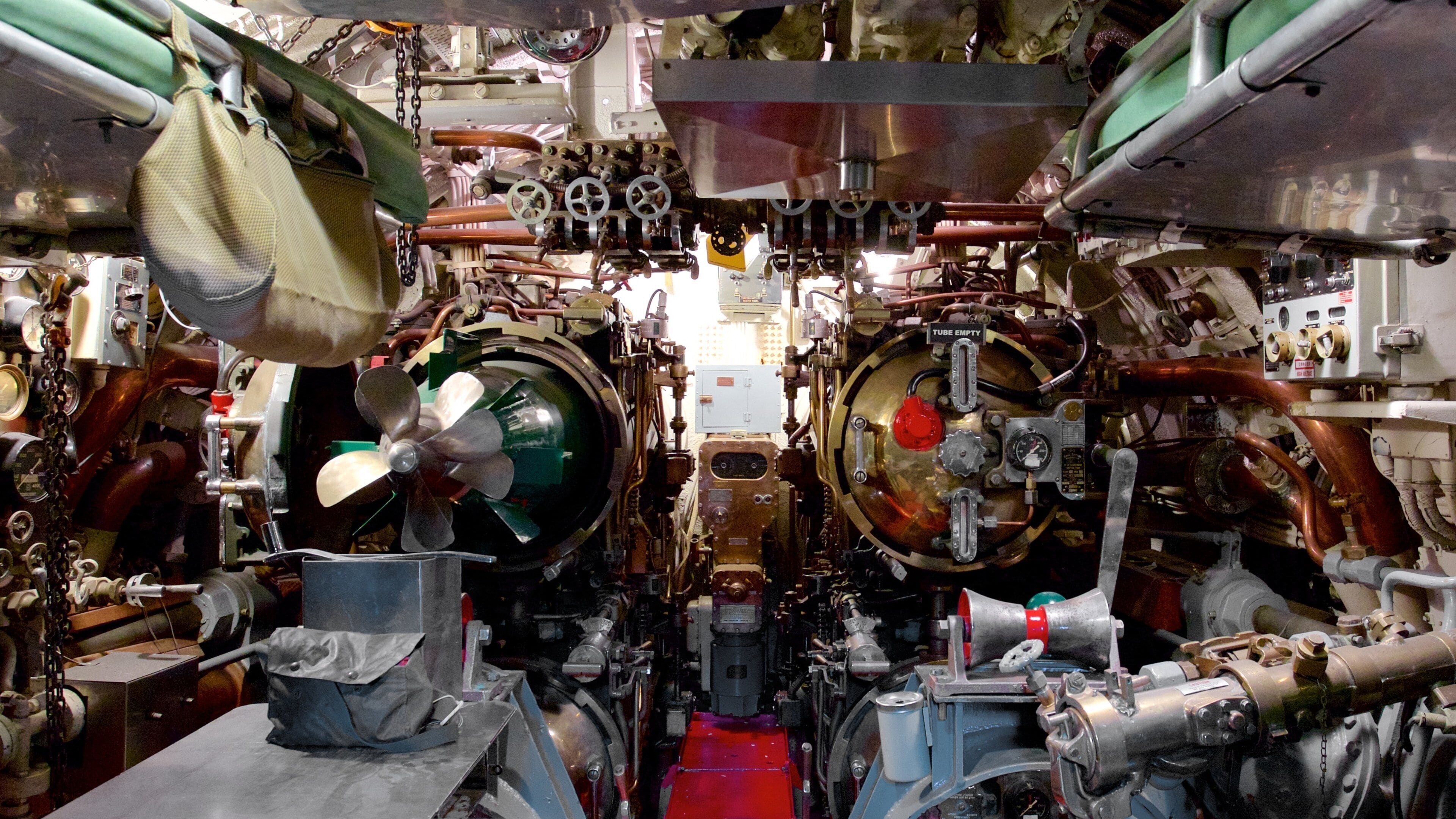 USS Torsk showing interior views
