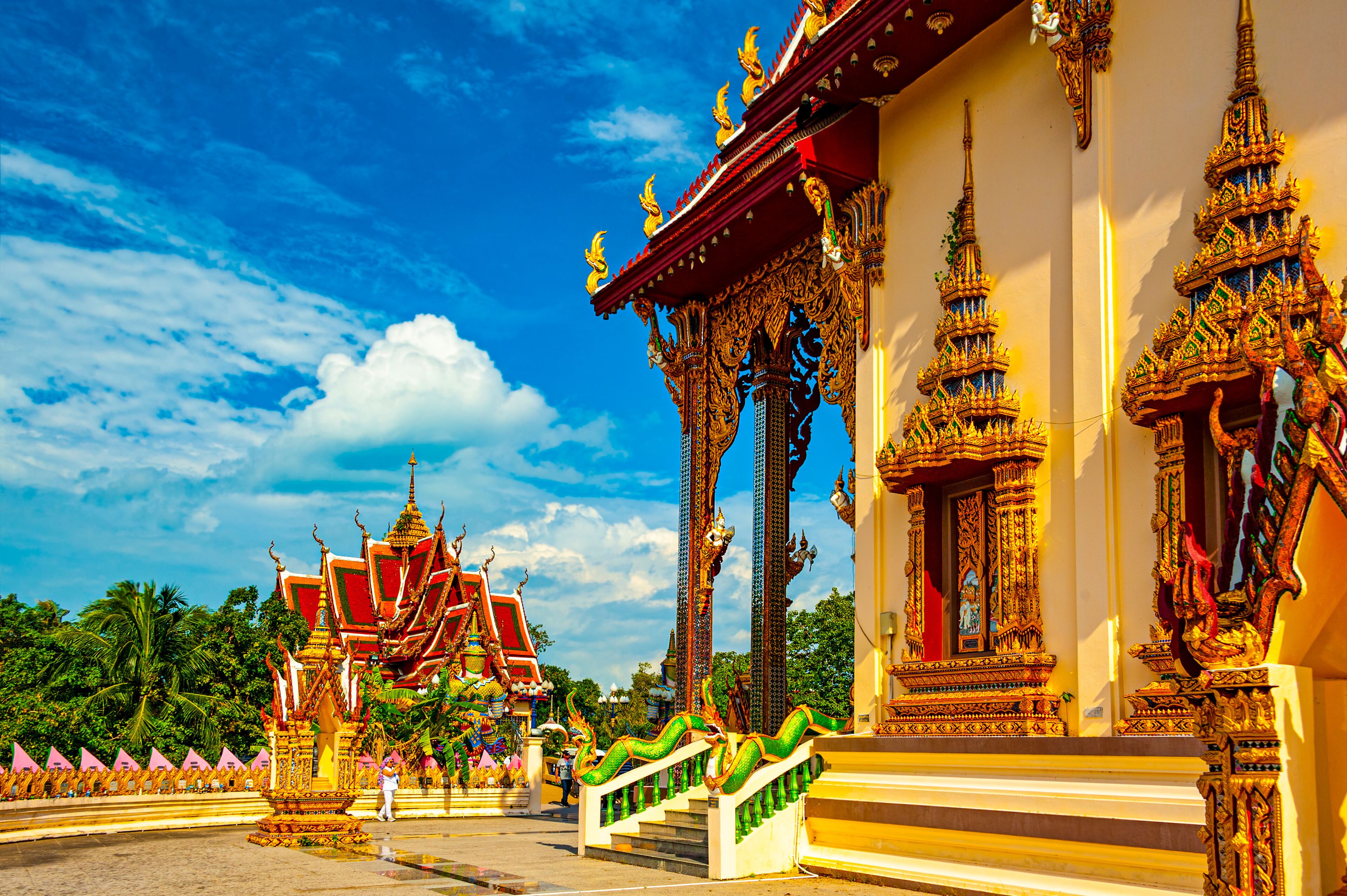 the Buddhist temple Wat Laem Suwannaram, in Koh Samui island, Thailand