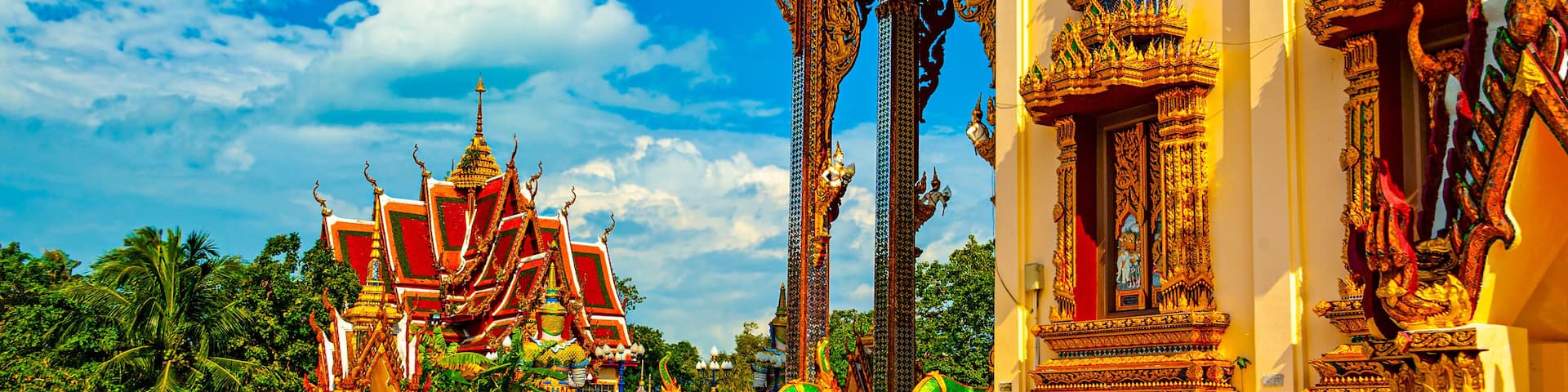 the Buddhist temple Wat Laem Suwannaram, in Koh Samui island, Thailand