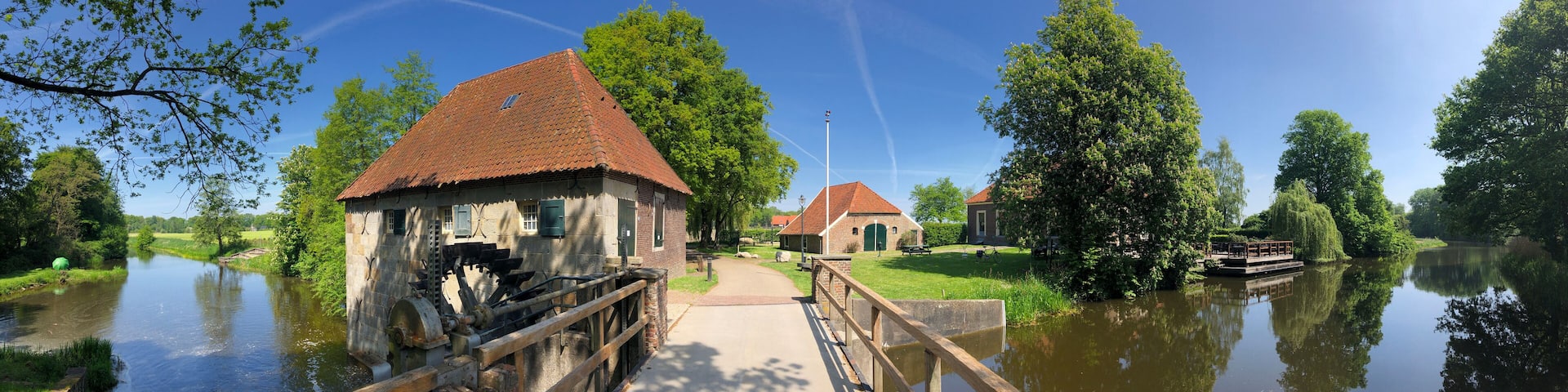 Mallumse mill panoramic in Eibergen in Gelderland
