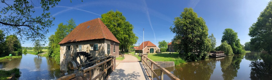Mallumse mill panoramic in Eibergen in Gelderland