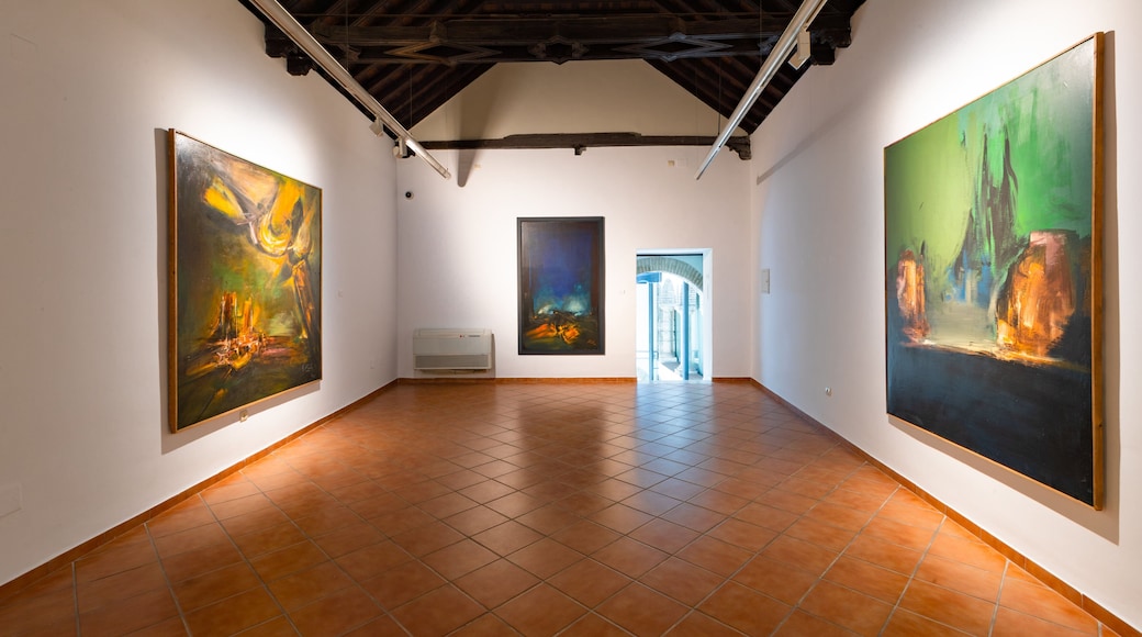 Museo del Grabado featuring interior views and art