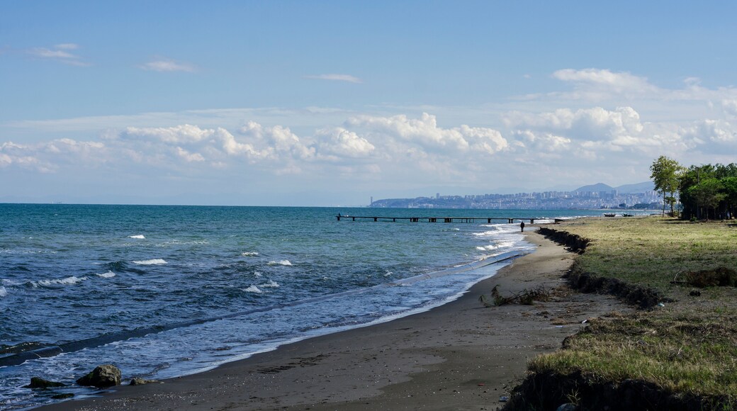 Beaches and the seaside of Black Sea, Samsun city, Turkey