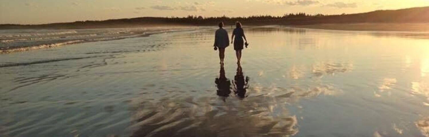 Summer 2016
This quickly became our go-to beach last summer. Endless amounts of sand. Tidal pools for exploring. Waves for some excitement. & of course, a glowing sunset to end the day on a high. 
**My mother and I getting our feet wet. Shot by my younger sister. 
#summer #beach #novascotia