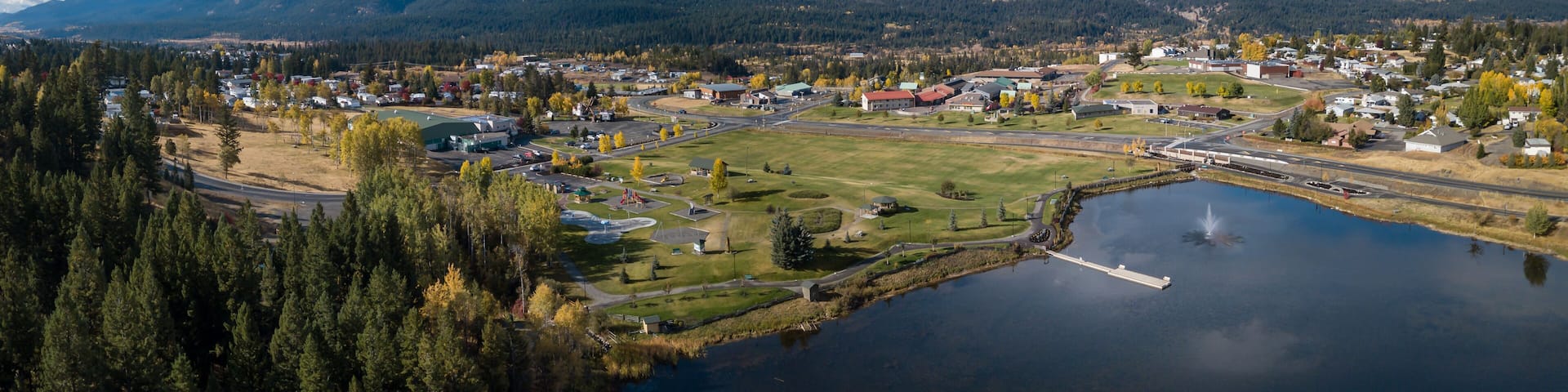 Logan Lake Aerial Panorama