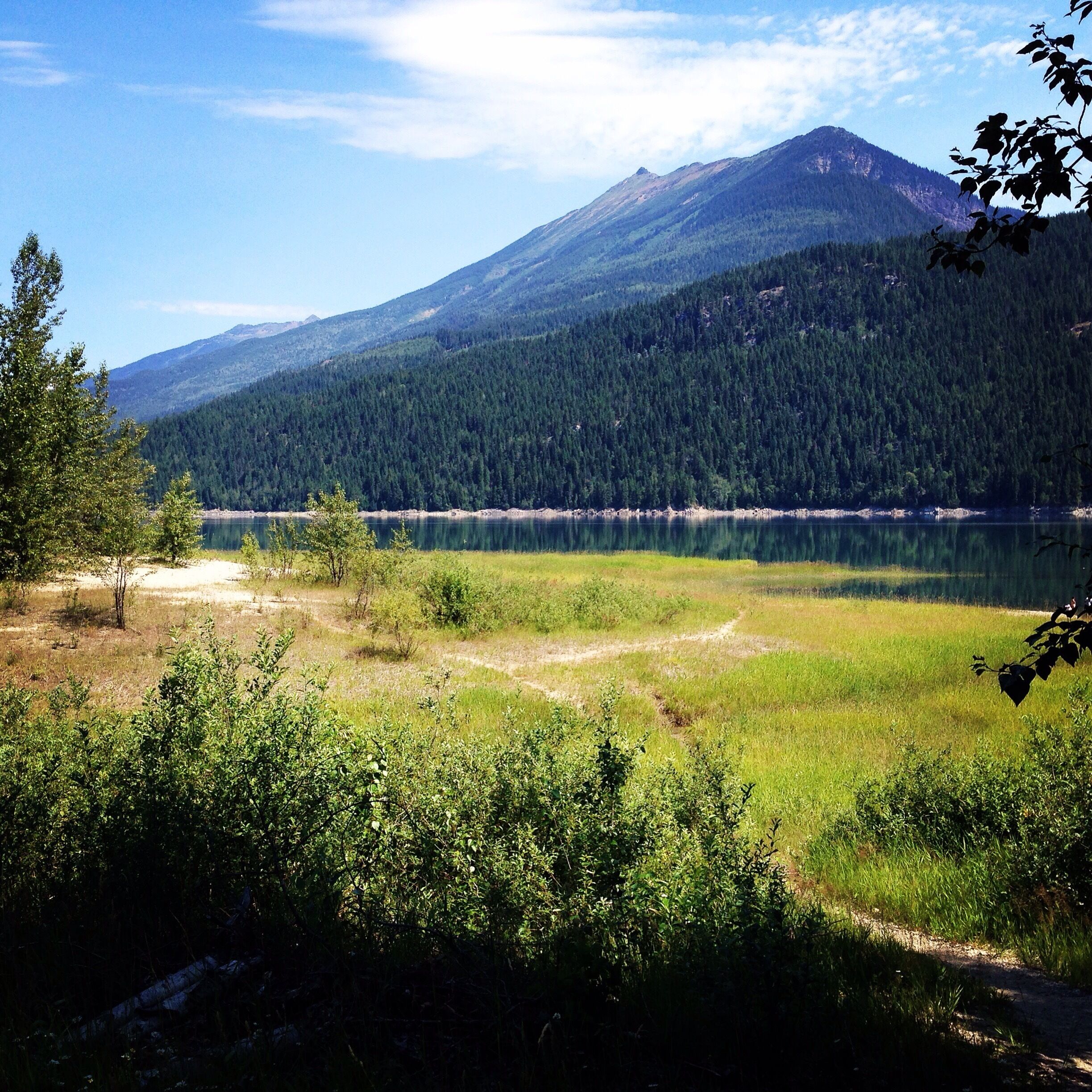 A cute little provincial park located at the foot of the mountains. They have overflow camping available when all the other spots are full but the beach isn't as nice as other ones I've seen. Lots of ants and mosquitoes made it uncomfortable to stay here for more then I had to. The water was turquoise and the beach was quite rocky.