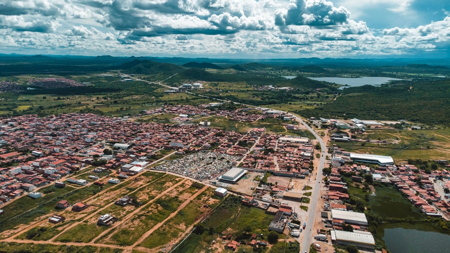 Sertão Caatinga Serra Talhada Pernambuco Triunfo Pernambucano Paisagem Cidade Igreja Lampião Natureza Construção Xaxado Forró PE Brazil Viagem Drone