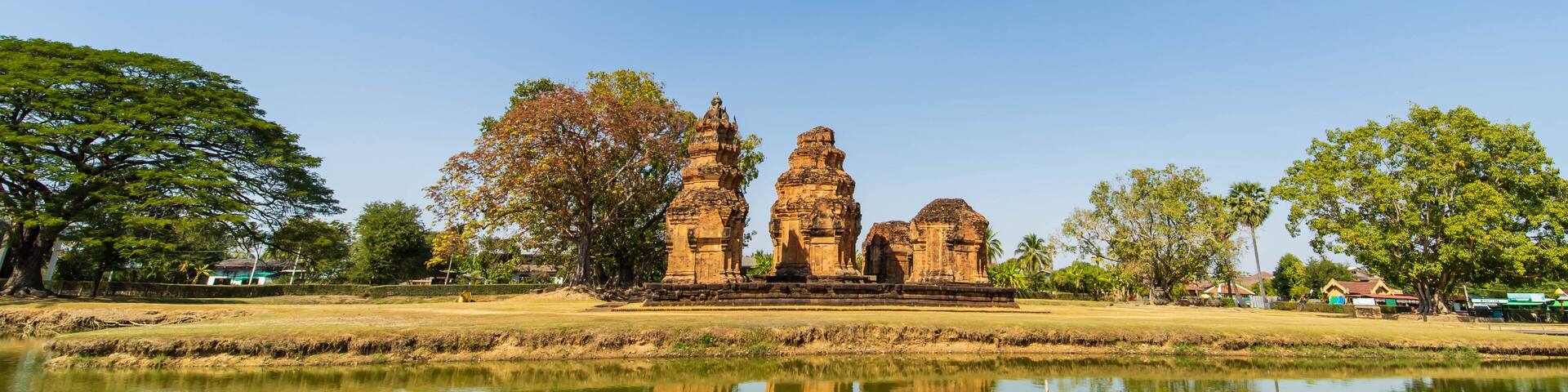 Prasat Sikhoraphum or Castle Rock temple in Surin of Thailand.