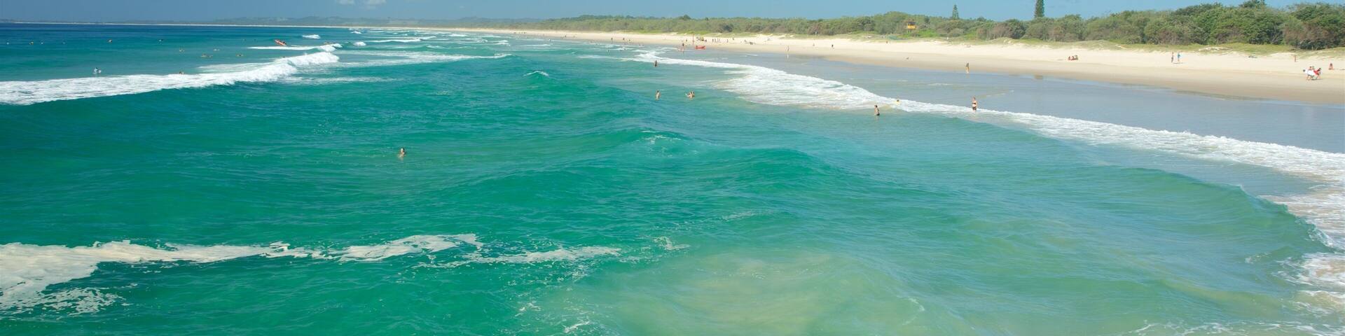 Brunswick Heads showing a beach