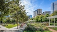 Klyde Warren Park featuring a park