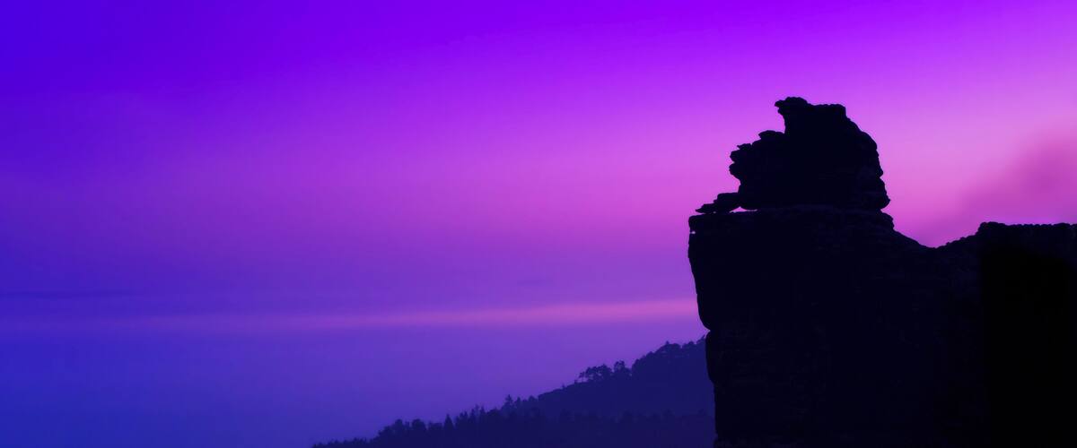 Papststein "GroĂe Hunskirche",Saxon Switzerland in the morning before sunrise