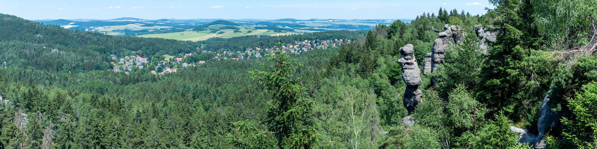 Zittau Mountains (Zittauer Gebirge) in Germany - around the resort of Jonsdorf