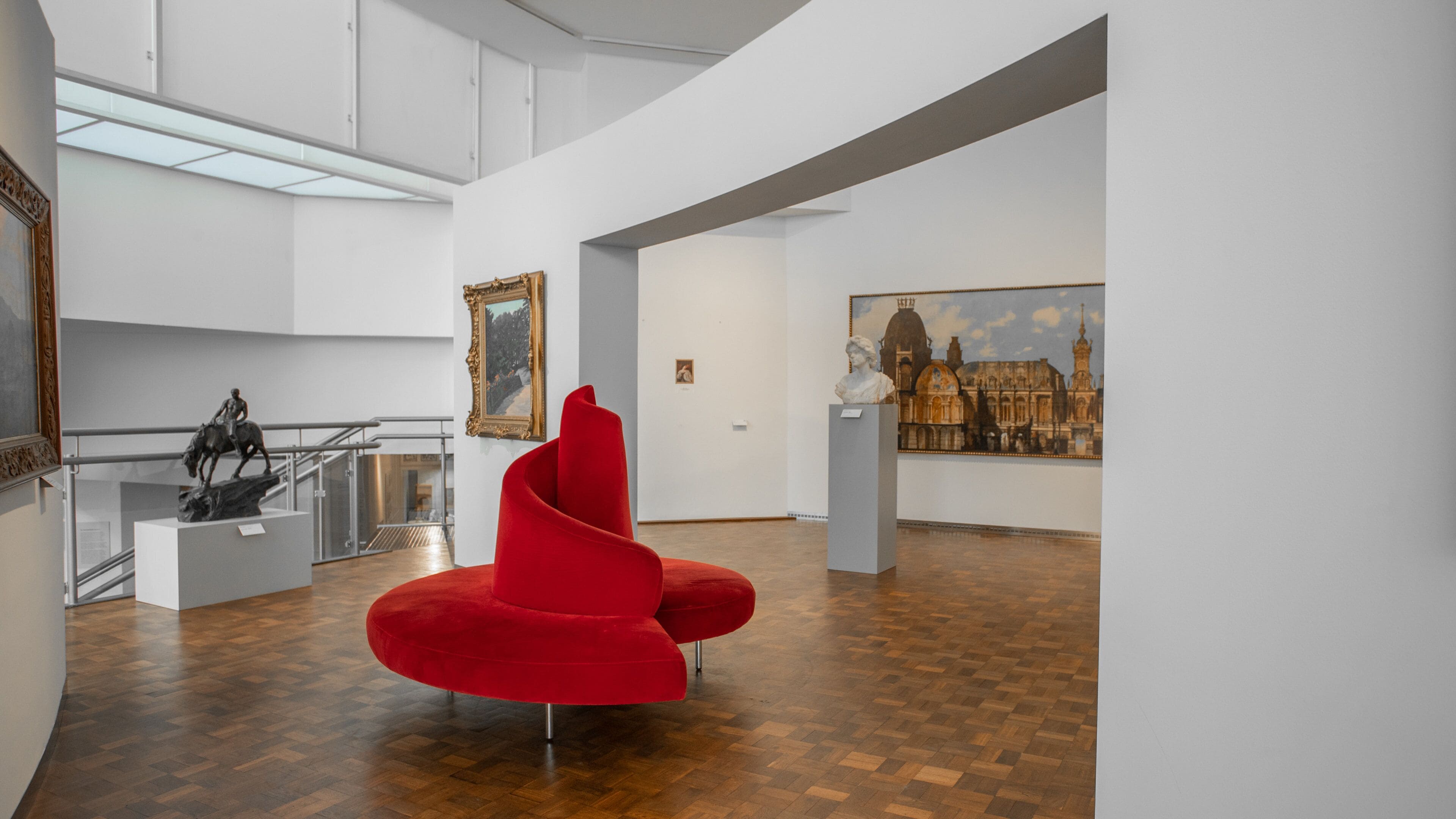 Museum of Art and Cultural History showing interior views and art