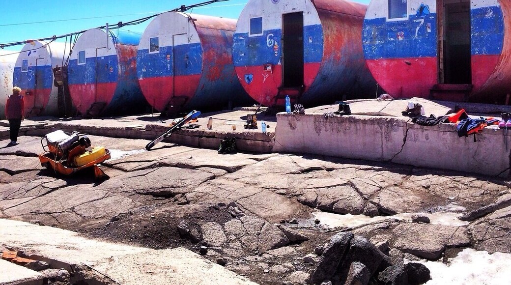 Barrel Huts at Mt. Elbrus. They are at the top lift station at about 3700meters. From there walk to the summit.