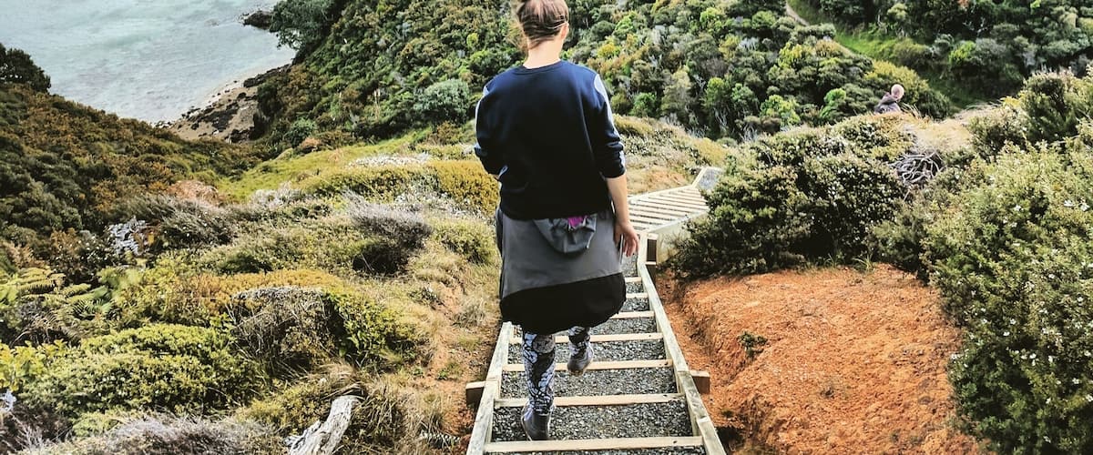 The perfect trail from beach out to the tip of the peninsula.