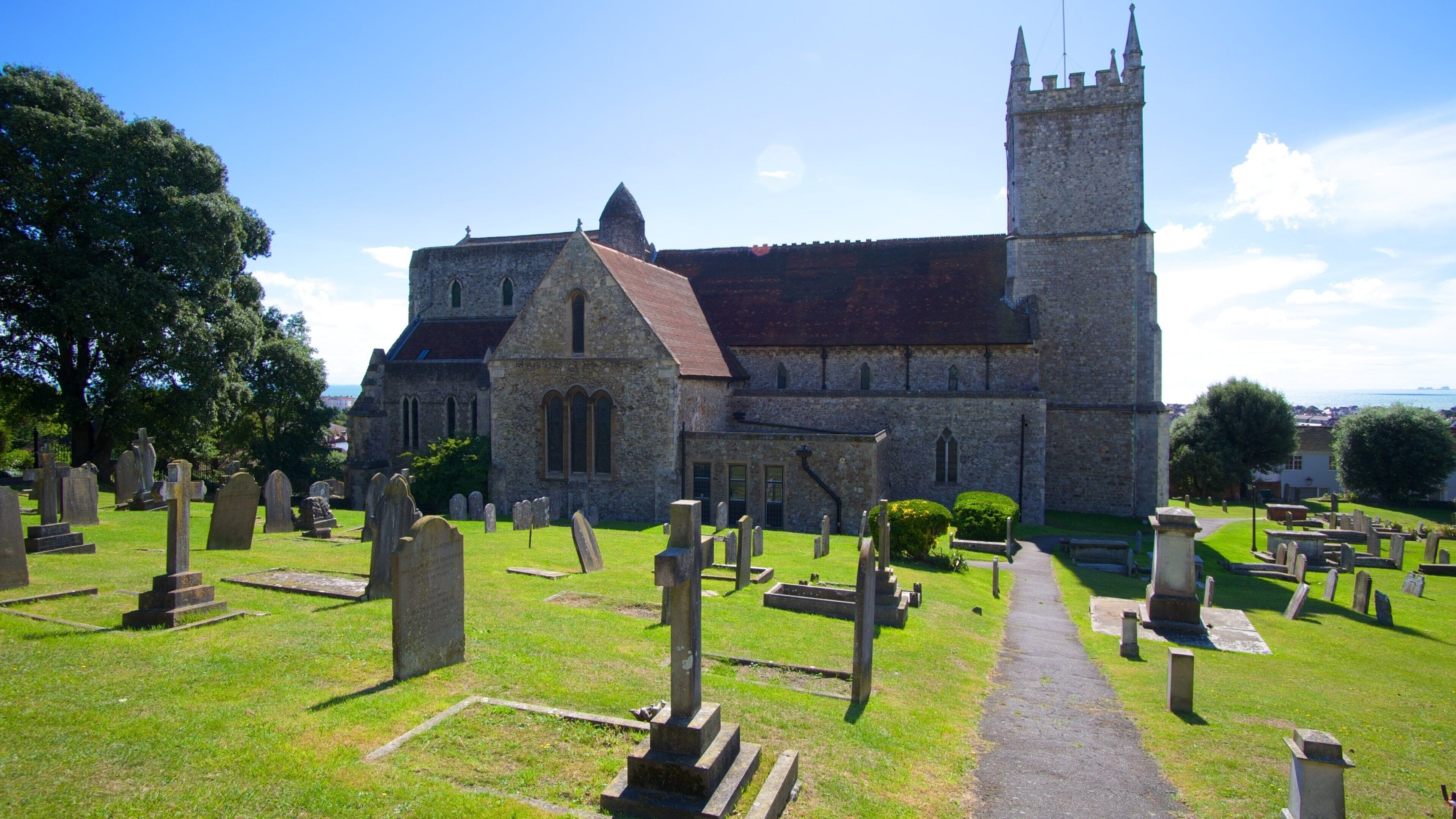 St Leonard\'s Church which includes a church or cathedral, a castle and religious elements