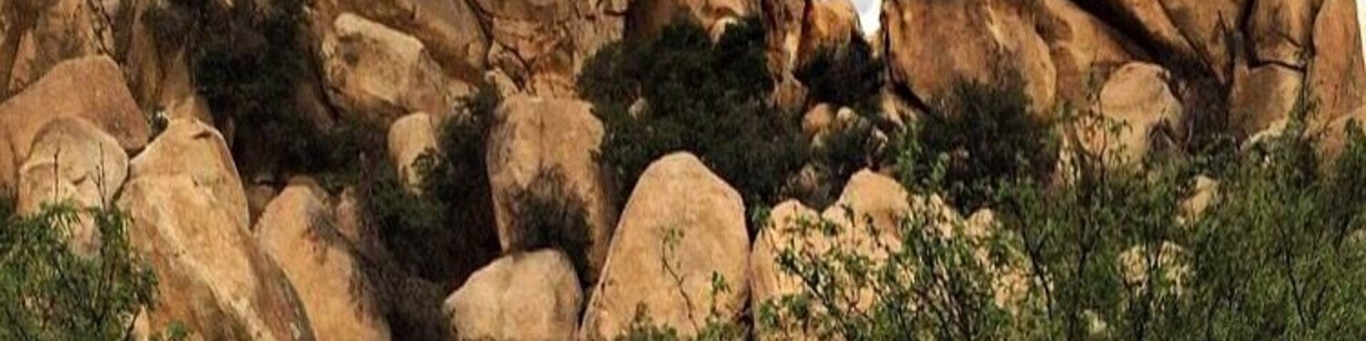 Texas Canyon in Arizona! Sometimes when you're driving..... You see something so awesome you just have to climb it! Does anyone see the "lips" at the top??