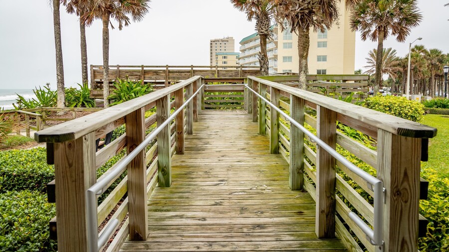 Birthplace of Speed Park showing a garden
