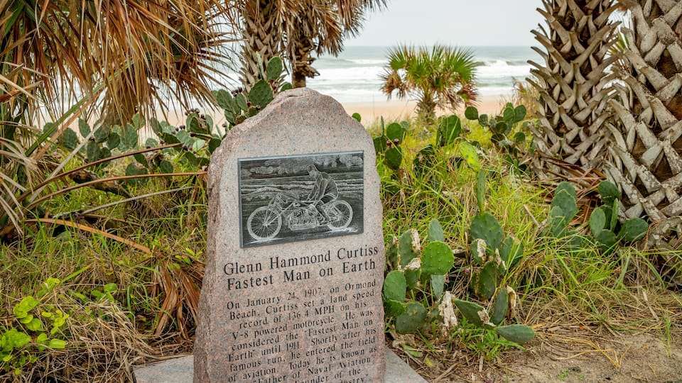 Birthplace of Speed Park which includes signage and a memorial