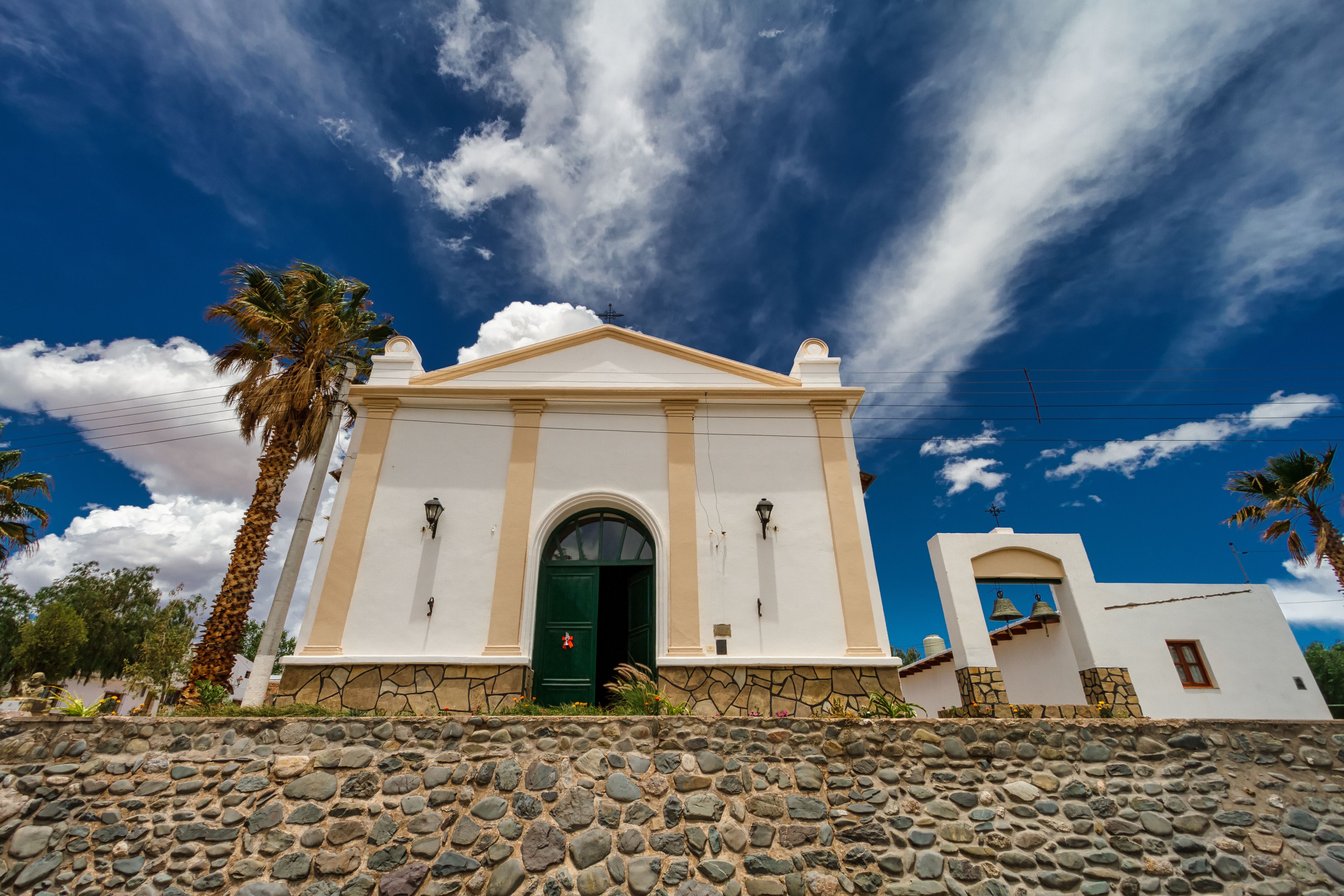 Church facade in Payogasta, Salta, Argentina