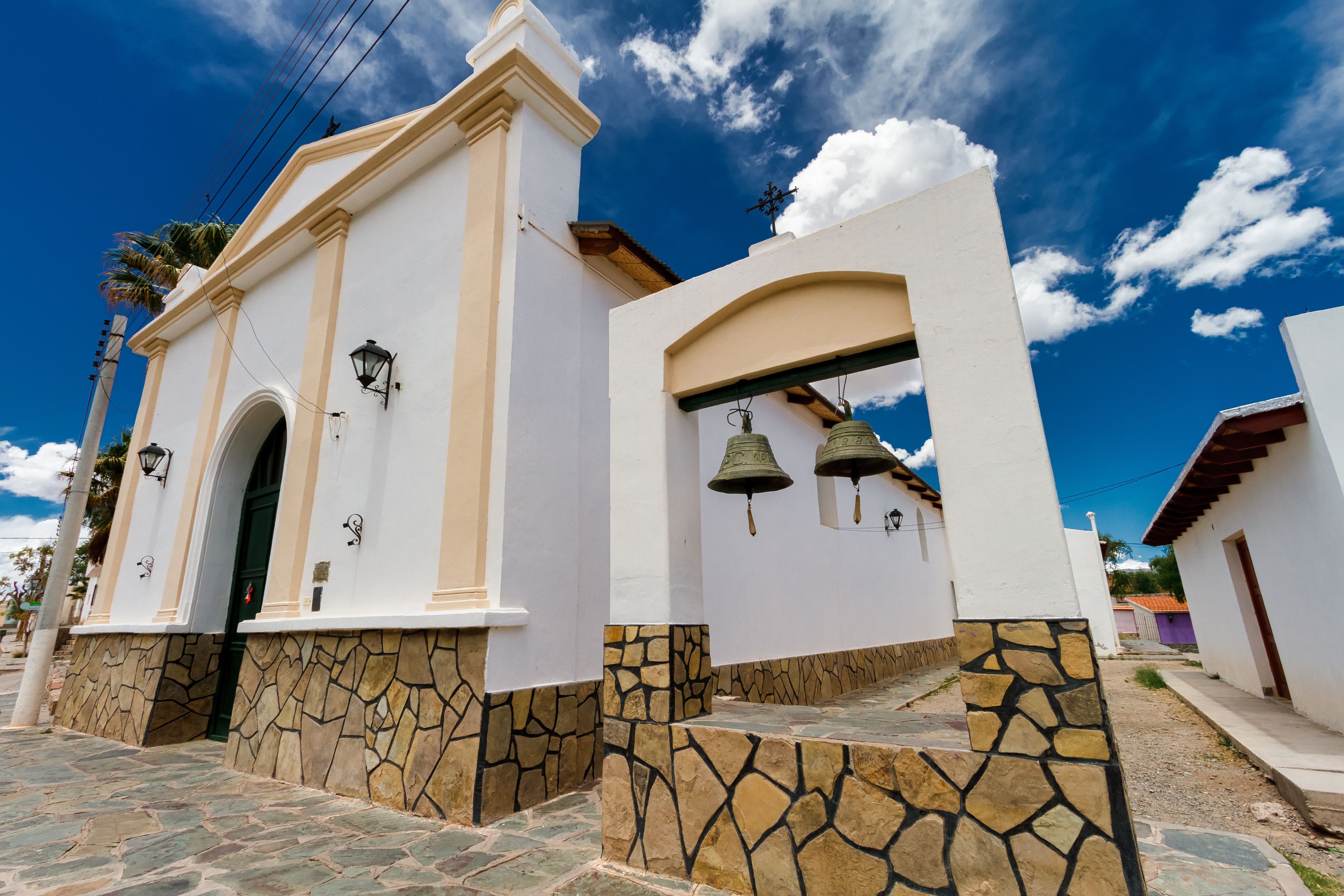 Church facade in Payogasta, Salta, Argentina