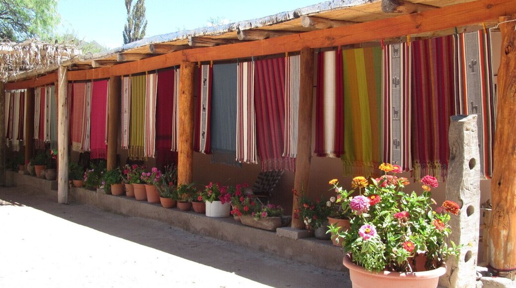 There is an artisan route on this village, They exhibit their handcrafts over the route 40.