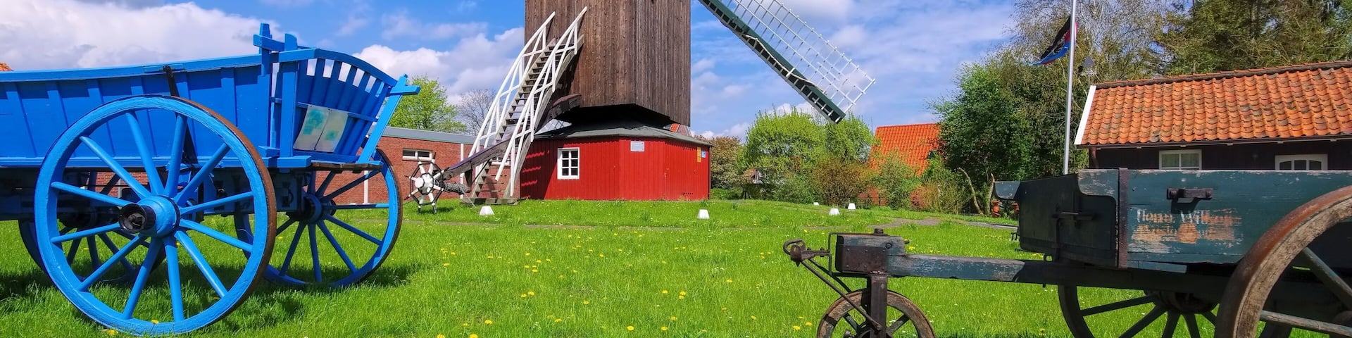 Dornum Bockwindmuehle - post mill Dornum 01