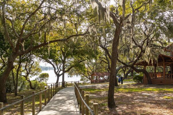 Camp Helen State Park which includes a garden