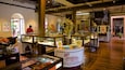 A jewelry store with glass display cases and a sign reading "Beachcomber".