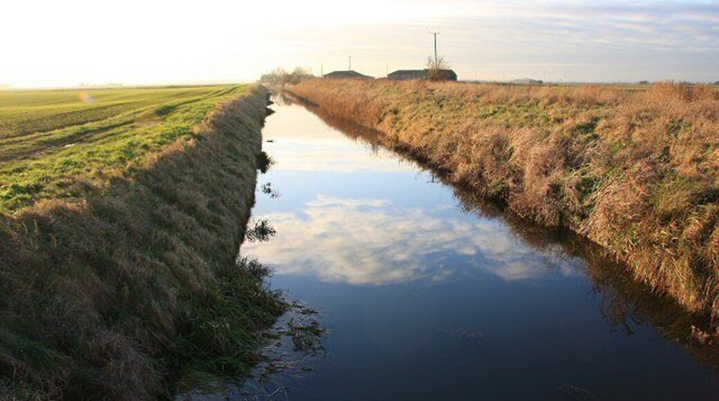 Twenty Foot Drain at Colne Fen This wide drain skirts the western fringe of Chatteris before petering out at Pidley Fen.