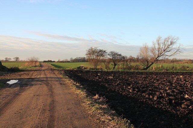 Track to Purrant's Farm According to the OS map, this track is still a minor public road (coloured yellow). But it is certainly lacking a tarred surface.