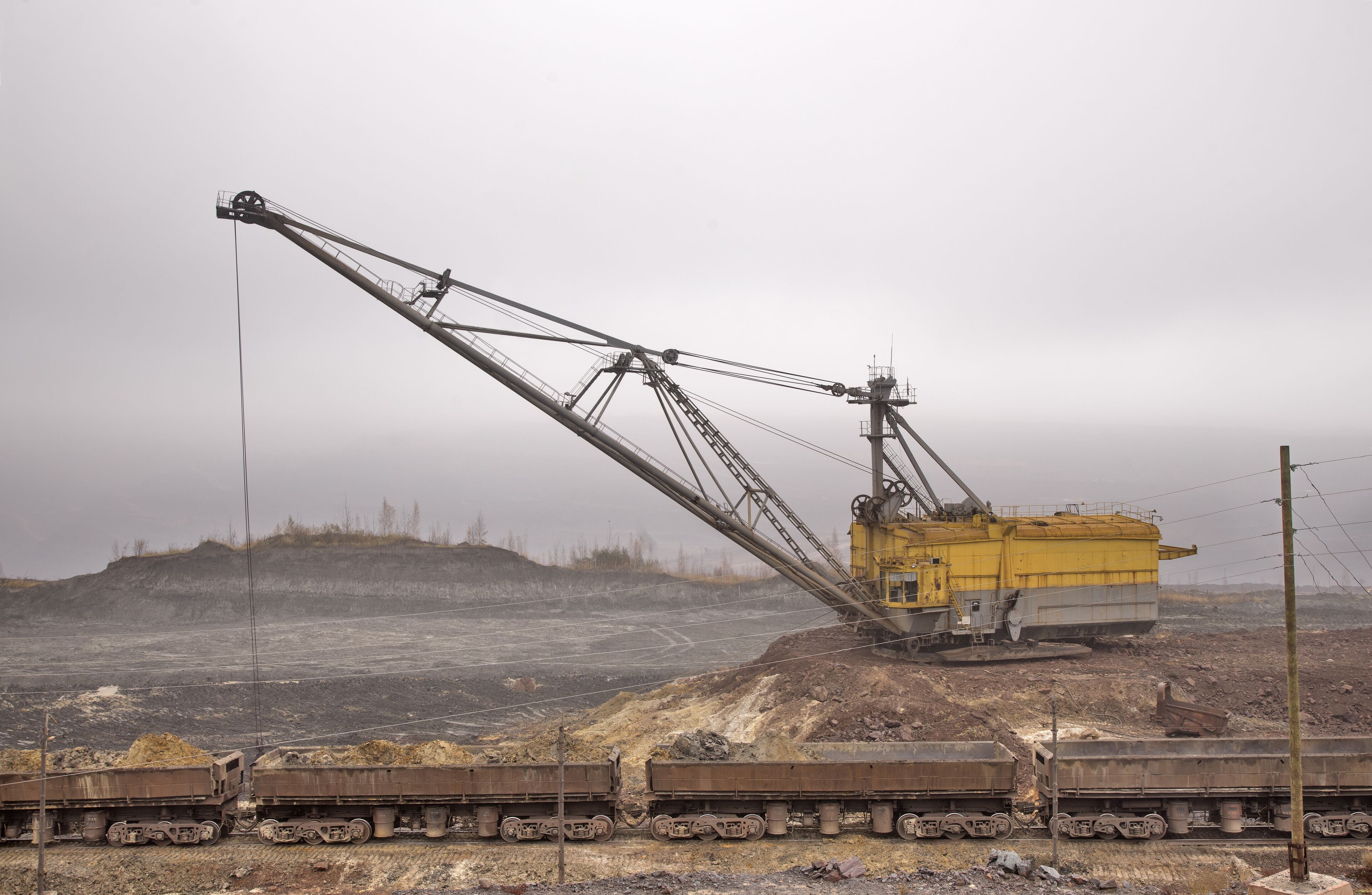 Mikhailovsky iron ore deposit (MGOK) near Zheleznogorsk. Kursk oblast. Russia