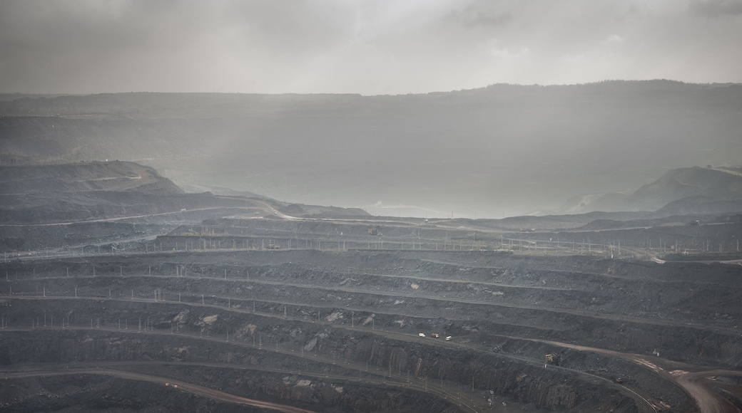 Mikhailovsky iron ore deposit (MGOK) near Zheleznogorsk. Kursk oblast. Russia