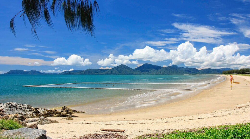 Yorkeys Knob Cairns beach with stinger net