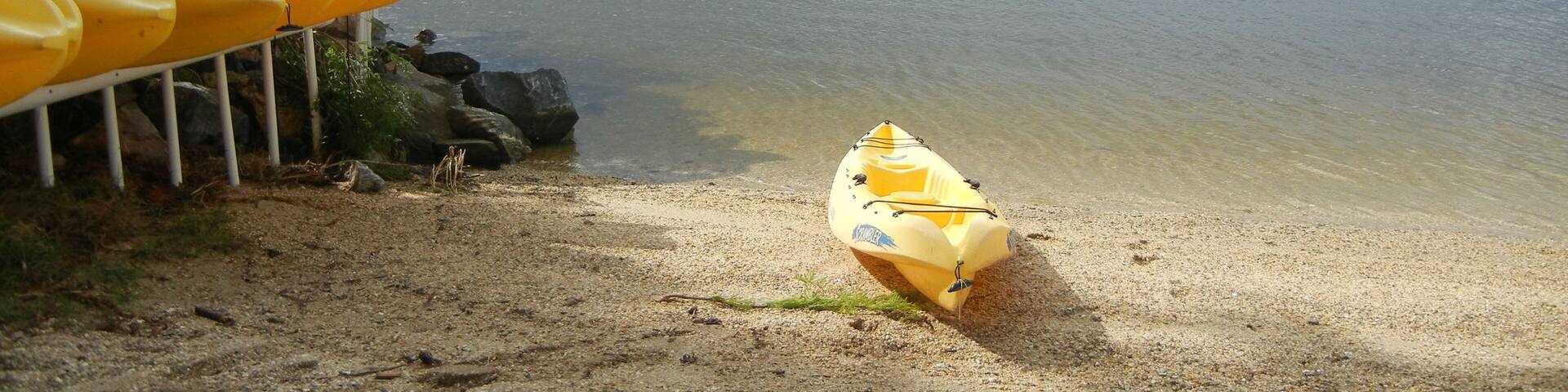Kayaks on the St Mary's River, St Mary's College of Maryland