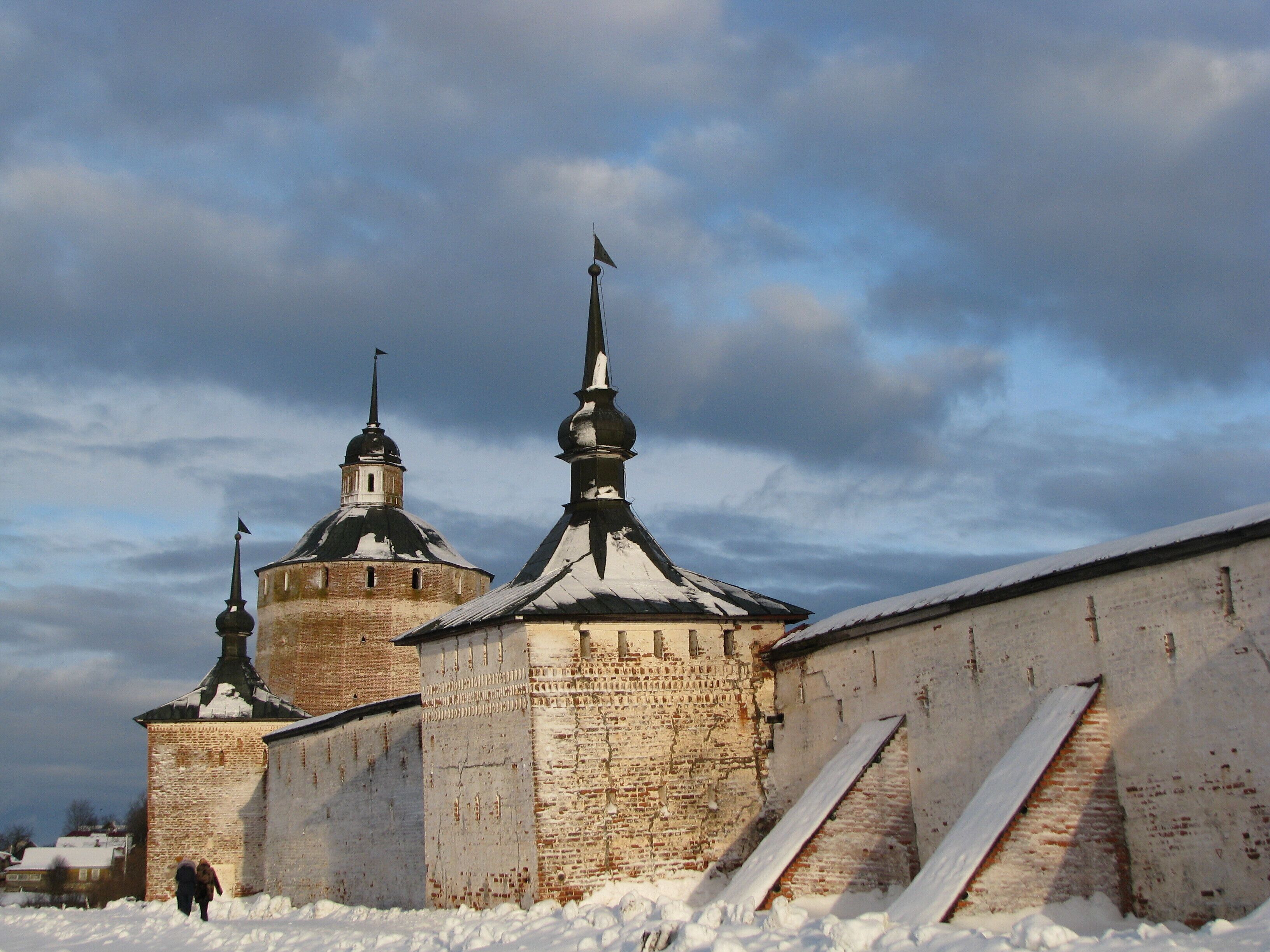 The Kirillo-Belozersky Monastery  is a male monastery of the Vologda Diocese of the Russian Orthodox Church, located on the shore of Siverskoye Lake within the city of Kirillov, Vologda Region, which grew out of the settlement at the monastery. In the XV — XVII centuries - one of the largest and richest monasteries in Russia, the center of the spiritual life of the Russian North. Since 1924 - historical, architectural and art museum-reserve.
