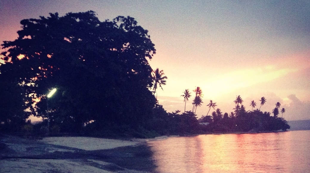 Sunsets in the volcano town.