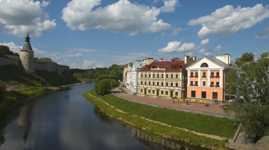 Ancient fortress and nowadays embankment with houses