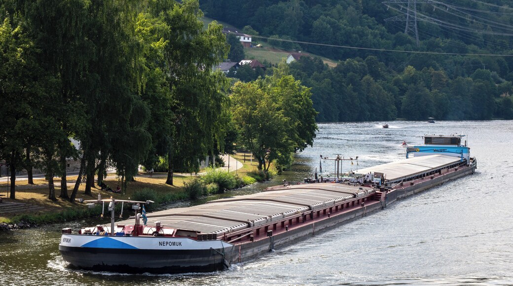 GMS Johannes von Nepomuk on the Main at Eltmann. Driving direction Danube.