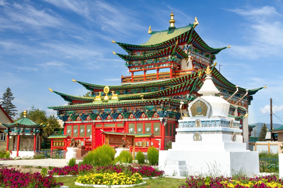 Ivolginsky datsan monastery is the Buddhist Temple located near Ulan-Ude city in Buryatia, Russia.