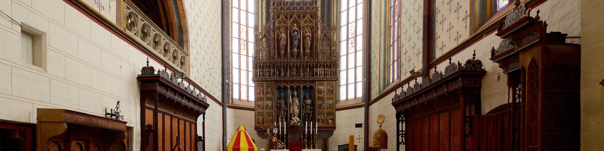 Church of St. Aegidius showing heritage elements, interior views and a church or cathedral
