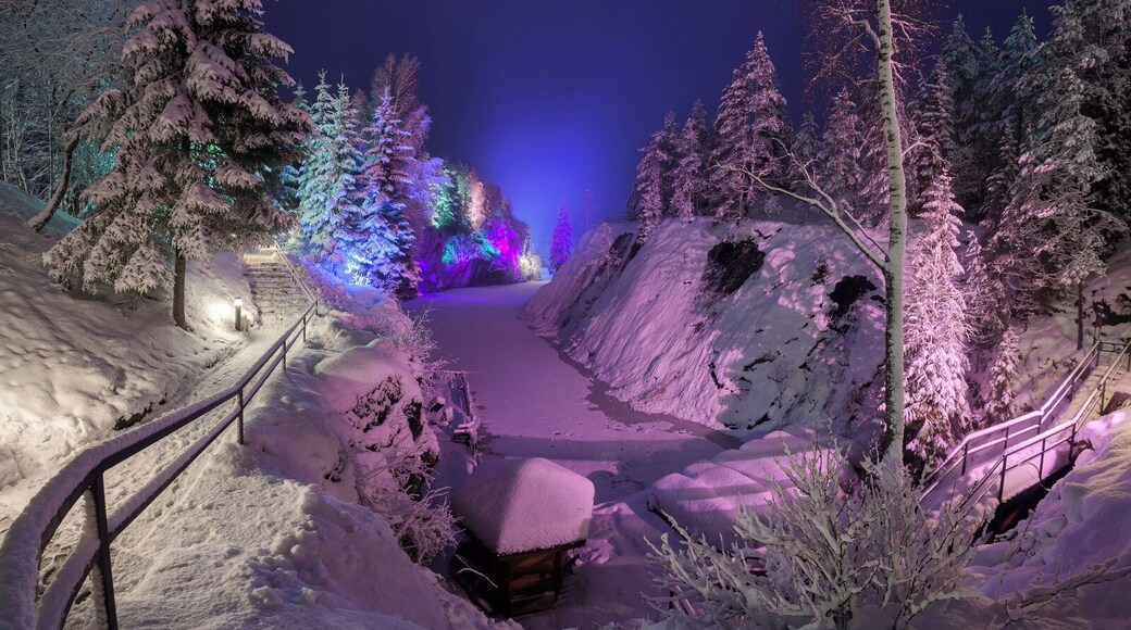 "Secrets of Marble Quarry"
Beautiful place and famous old marble quarry in Ruskeala at night. Now days it's a National Park.